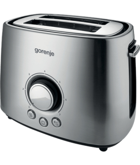 Gorenje | Toaster | T1000E | Power 1000 W | Number of slots 2 | Housing material Metal | Stainless Steel