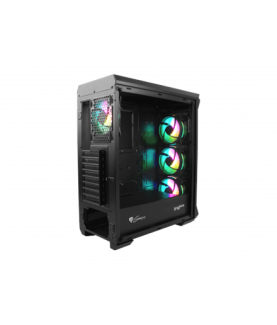 GENESIS IRID 505 ARGB Pc case, Midi tower, 2xUSB 3.0, 2xUSB 2.0, 2x Jack, Black | Genesis