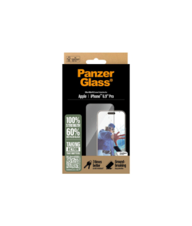 PanzerGlass Screen protector | Apple | iPhone 16 Pro Max | Glass | Transparent | Ultra-Wide Fit