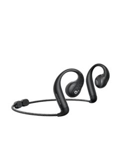 Anker Soundcore | Open-Ear Sport Headphones | AeroFit Pro | Bluetooth | Open-Ear | Microphone | Wireless | Midnight Black