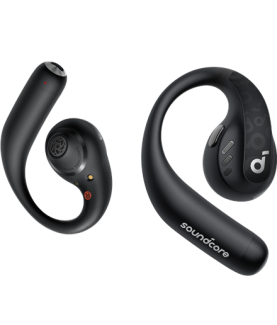 Anker Soundcore | Open-Ear Sport Headphones | AeroFit Pro | Bluetooth | Open-Ear | Microphone | Wireless | Midnight Black