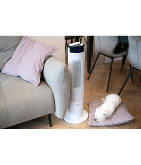 Adler | Tower Fan Heater with Humidifier | AD 7730 | Ceramic | 2200 W | Number of power levels 2 | Suitable for rooms up to 25 