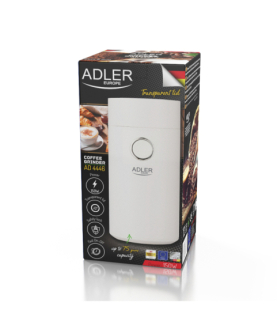 Adler | Coffee Mill | AD 4446ws | 150 W | Coffee beans capacity 75 g | White