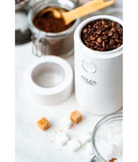 Adler | Coffee Mill | AD 4446ws | 150 W | Coffee beans capacity 75 g | White