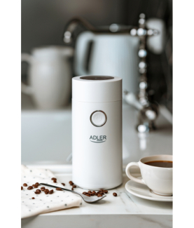 Adler | Coffee Mill | AD 4446ws | 150 W | Coffee beans capacity 75 g | White