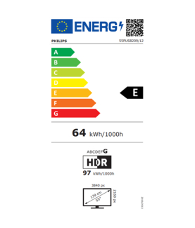 Philips QLED 4K Ambilight TV | 55PUS8209/12 | 55 | Smart TV | TITAN OS | UHD | Black