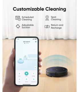 Anker Eufy | Robot Vacuum Cleaner | G50 Hybrid | Wet&Dry | Operating time (max) 180 min | 2600 mAh | Dust capacity 0.35 L | 500