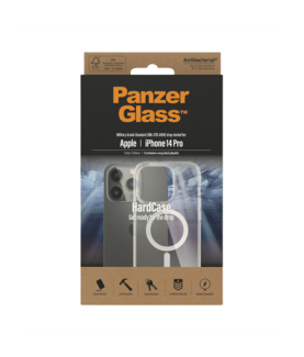 PanzerGlass | HardCase MagSafe Compatible | Back protection | Apple | iPhone 14 Pro | 100% Recycled Polyurethane (TPU) | Transp