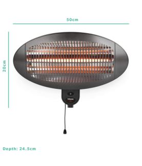 Tristar | Heater | KA-5286 | Patio heater | 2000 W | Number of power levels 3 | Suitable for rooms up to 20 m | Black | IPX4