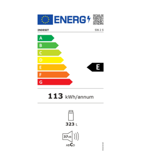 INDESIT | Refrigerator | SI6 2 S | Energy efficiency class E | Free standing | Larder | Height 167 cm | Fridge net capacity 323