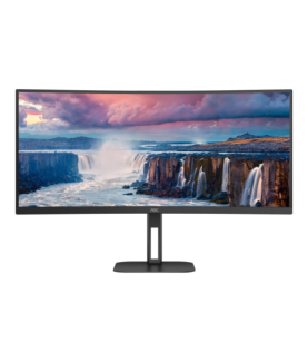 AOC | Curved Monitor | CU34V5C/BK | 34 " | VA | WQHD | 21:9 | 100 Hz | 4 ms | 3440 x 1440 | 300 cd/m | HDMI ports quantity 1