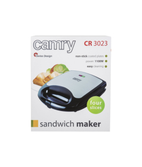 Camry | Sandwich maker XL | CR 3023 | 1500 W | Number of plates 1 | Number of pastry 4 | Black