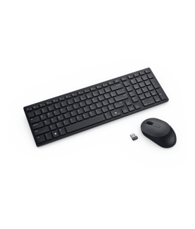 Dell | Silent Keyboard and Mouse | KM555 | Keyboard and Mouse Set | Wireless | US International (QWERTY) | Black | 2.4 GHz, Blu