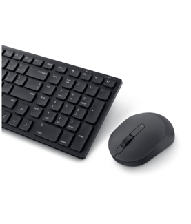 Dell | Silent Keyboard and Mouse | KM555 | Keyboard and Mouse Set | Wireless | US International (QWERTY) | Black | 2.4 GHz, Blu