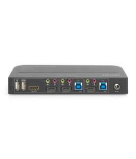 Digitus KVM Switch, 2-Port, 4K60Hz, 2 x DP in, 1 x DP/HDMI out | DS-12850