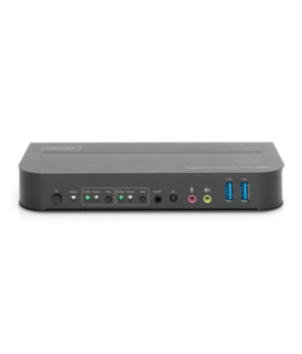 Digitus KVM Switch, 2-Port, 4K60Hz, 2 x DP in, 1 x DP/HDMI out | DS-12850