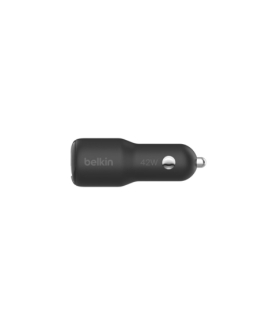 Belkin | BOOST CHARGE 42w-30w USB-C PD PPS + 12w USB-A Car Charger, | CCB005btBK