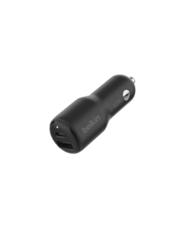 Belkin | BOOST CHARGE 42w-30w USB-C PD PPS + 12w USB-A Car Charger, | CCB005btBK