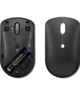 Lenovo | Wireless Compact Mouse | 400 | Red optical sensor | Wireless | 2.4G Wireless via USB-C receiver | Black | 1 year(s)