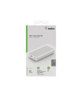 Belkin | Power Bank | BOOST CHARGE | 20000 mAh | USB-C | White