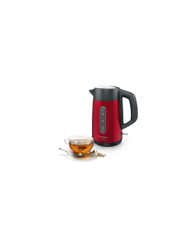 Bosch | Kettle | DesignLine TWK4P434 | Electric | 2400 W | 1.7 L | Stainless steel | 360 rotational base | Red/Black