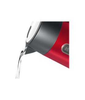 Bosch | Kettle | DesignLine TWK4P434 | Electric | 2400 W | 1.7 L | Stainless steel | 360 rotational base | Red/Black