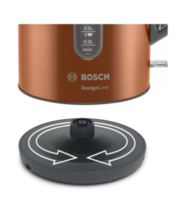 Bosch | Kettle | TWK4P439 | Electric | 2400 W | 1.7 L | Stainless steel | 360 rotational base | Copper