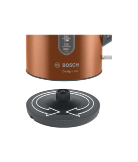 Bosch | Kettle | TWK4P439 | Electric | 2400 W | 1.7 L | Stainless steel | 360 rotational base | Copper