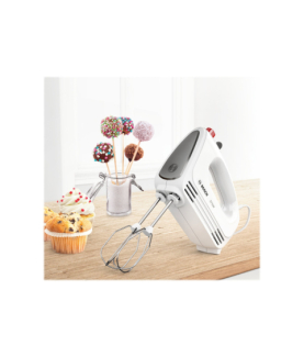 Bosch | Hand Mixer | MFQ22100 CleverMixx | Hand Mixer | 375 W | Number of speeds 4 | Turbo mode | White/Dark Grey