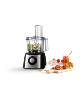 Bosch | Food Processor | MCM3401M | 800 W | Number of speeds 2 | Bowl capacity 2.3 L | Blender | Meat mincer | Black/Stainless 