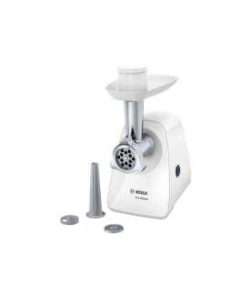 Bosch | Meat mincer SmartPower | MFW2510W | White | 350 W | Number of speeds 1 | 2 Discs: 3.8 and 8 mm Sausage filler accessory