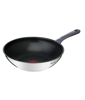 Tefal G7309955 Daily Cook Wok pan with lid, 28 cm, Grey