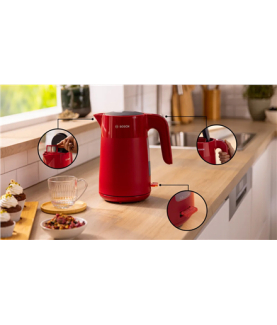 Bosch Kettle | TWK2M164 MyMoment | Electric | 2400 W | 1.7 L | Plastic | 360 rotational base | Red