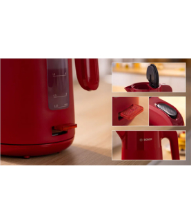 Bosch Kettle | TWK2M164 MyMoment | Electric | 2400 W | 1.7 L | Plastic | 360 rotational base | Red