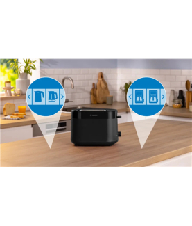 Bosch Compact Toaster | TAT2M123 MyMoment | Power 950 W | Number of slots 2 | Housing material Plastic | Black