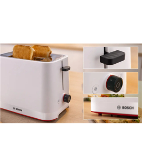 Bosch Compact Toaster | TAT3M121 MyMoment | Number of slots 2 | Housing material Plastic | White