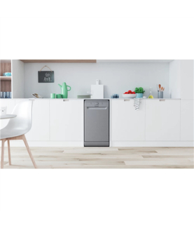 Dishwasher | DF9E 1B10 S | Free standing | Width 45 cm | Number of place settings 9 | Number of programs 6 | Energy efficiency 