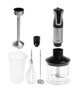 Adler | AD 4627 | Hand Blender Set | 1800 W | Number of speeds 20 | Turbo mode | Chopper | Stainless Steel/Black