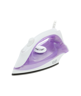 Iron | Adler | AD 5019 | With cord | 1600 W | Water tank capacity 100 ml | Continuous steam 10 g/min | Violet/White