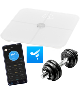 Adler Smart Bathroom Scale | AD 8187 | Maximum weight (capacity) 180 kg | Accuracy 100 g | Body Mass Index (BMI) measuring | Wh