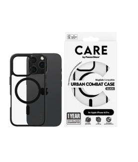 CARE Flagship Case | Back cover | Apple | iPhone 16 PRO | Recycled plastic | Black | MagSafe