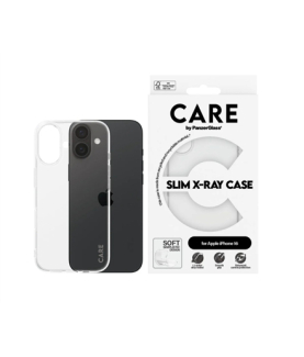 CARE Fashionable Case | Back cover | Apple | iPhone 16 | Recycled plastic | Transparent | X-Ray Soft Basic