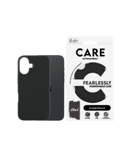 CARE Fashionable Case | Back cover | Apple | iPhone 16 | Recycled plastic | Black