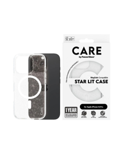 CARE Flagship Case | Back cover | Apple | iPhone 16 Pro | Recycled plastic | White | Urban Combat Star Lit with MagSafe