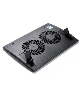 Deepcool | Laptop cooler Wind Pal FS , slim, portabel , highe performance, two 140mm fans, 2 xUSB Hub, up tp 17" | 382x262x46mm