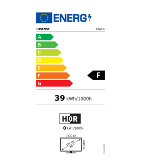 Hisense FHD Smart TV | 40A4N | 40" | Smart TV | VIDAA OS | FHD | Black