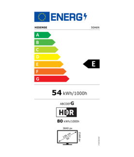 Hisense UHD Smart TV | 50A6N | 50" | Smart TV | VIDAA OS | UHD | Black