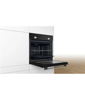 Bosch Oven | HBF010BA0 | 66 L | Electric | Manual | Knobs | Height 59.5 cm | Width 59.4 cm | Black