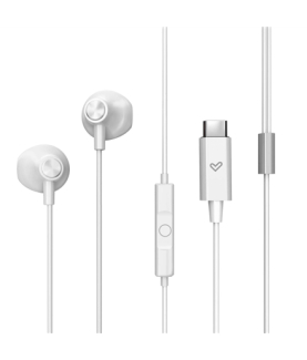 Energy Sistem Wired Earphones | EasyPods Type C | Built-in microphone | USB-C | Snow