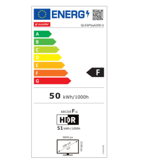 Allview QL43iPlay6200-U | 43 | Smart TV | VIDAA OS | 4K UHD